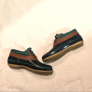 Woodstock sorority duck shoes, rain boots